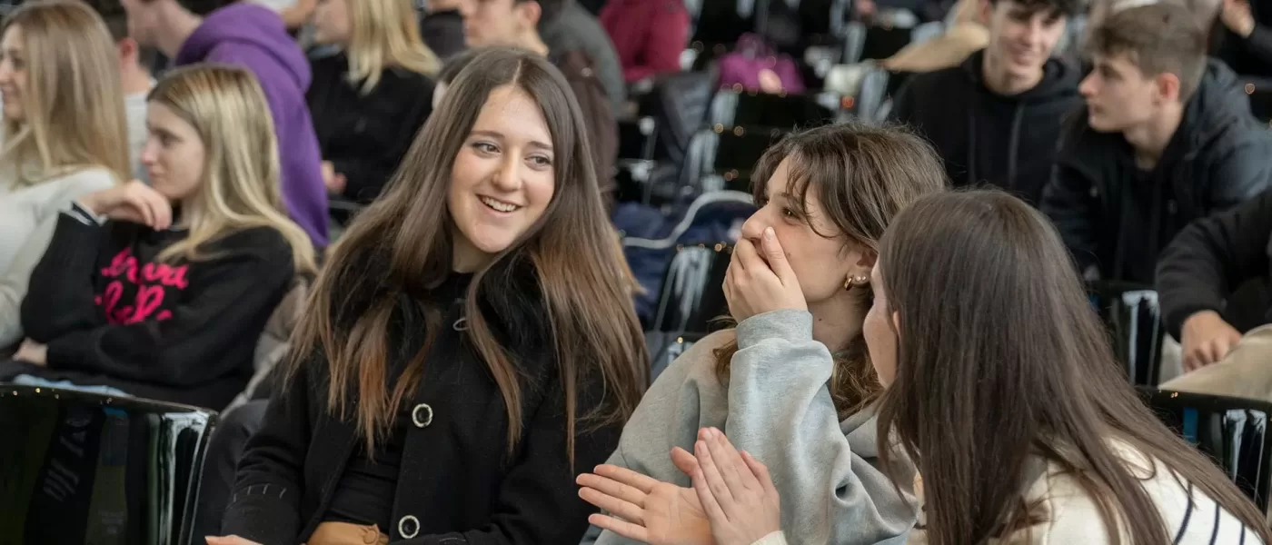Students during an event in H-FARM