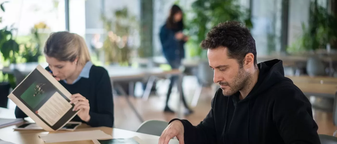 H-FARM students working on their assignments in the study room