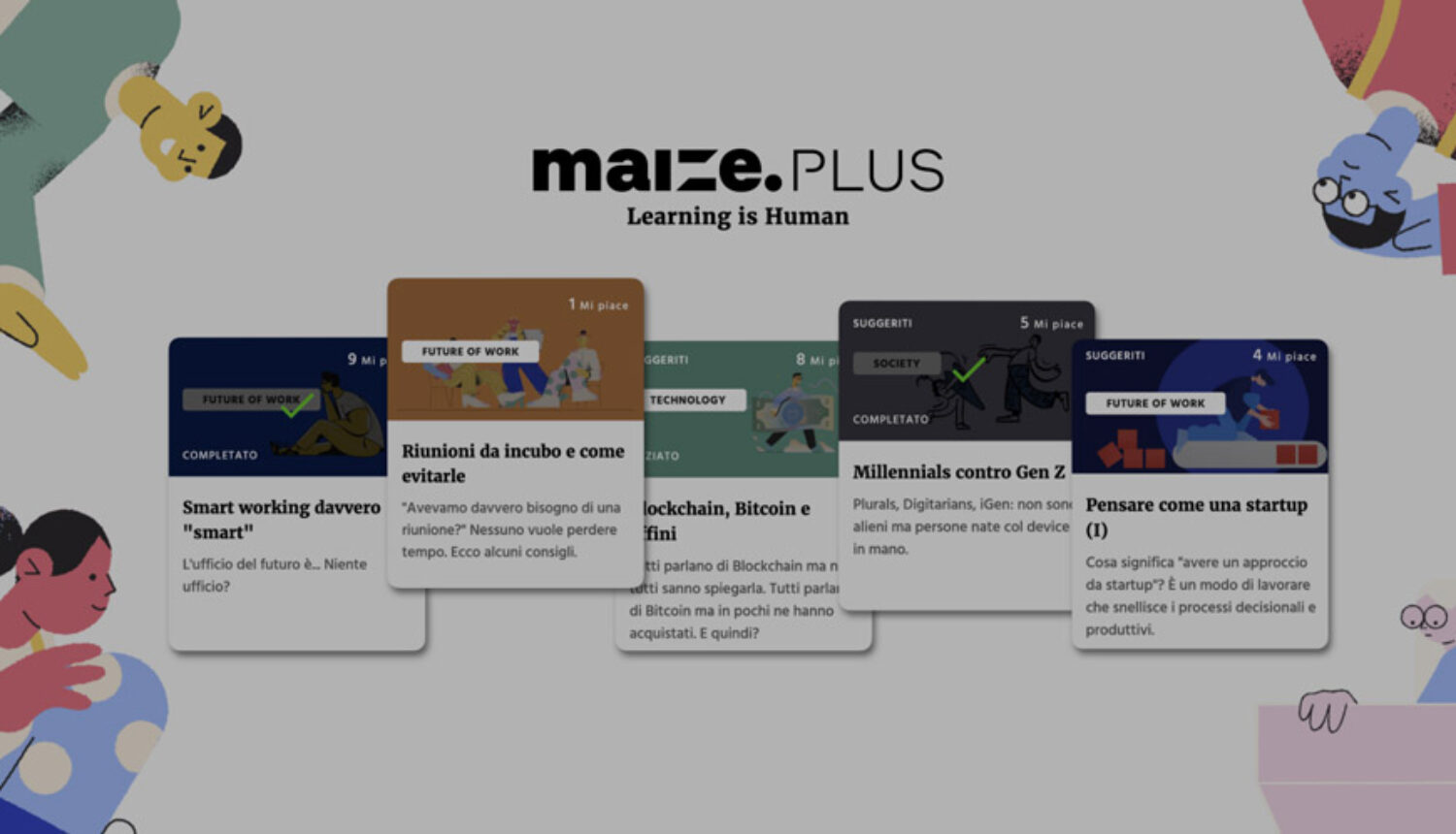maize.PLUS, our corporate learning platform