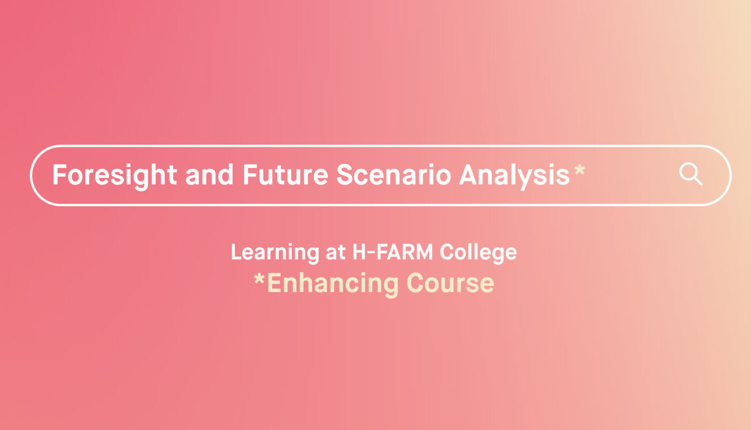 Foresight and Future Scenario Analysis