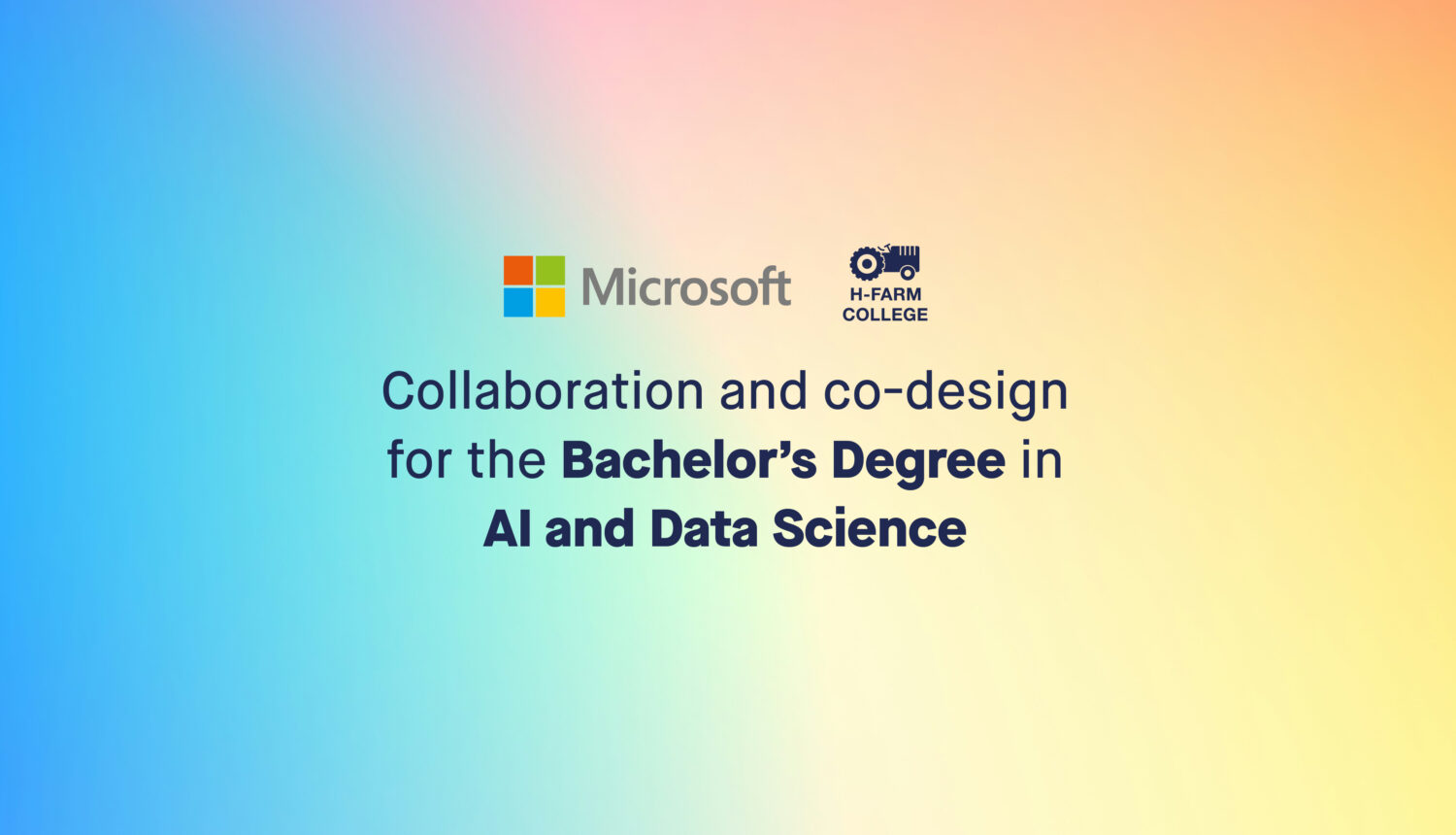 H-FARM College and Microsoft Italia: collaboration and co-design for the BSc in AI & Data Science