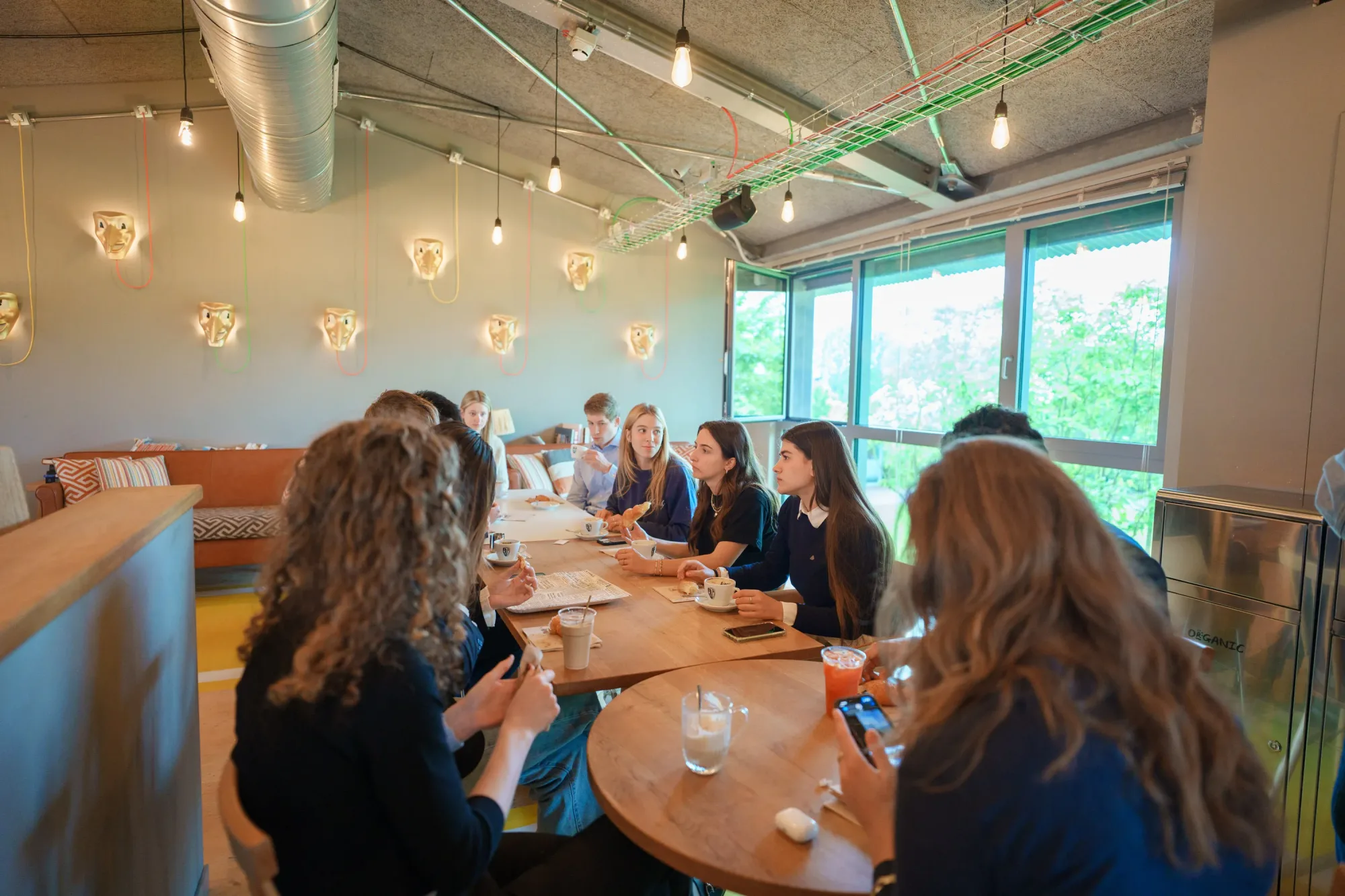 H-FARM College e Georgetown University studenti colazione