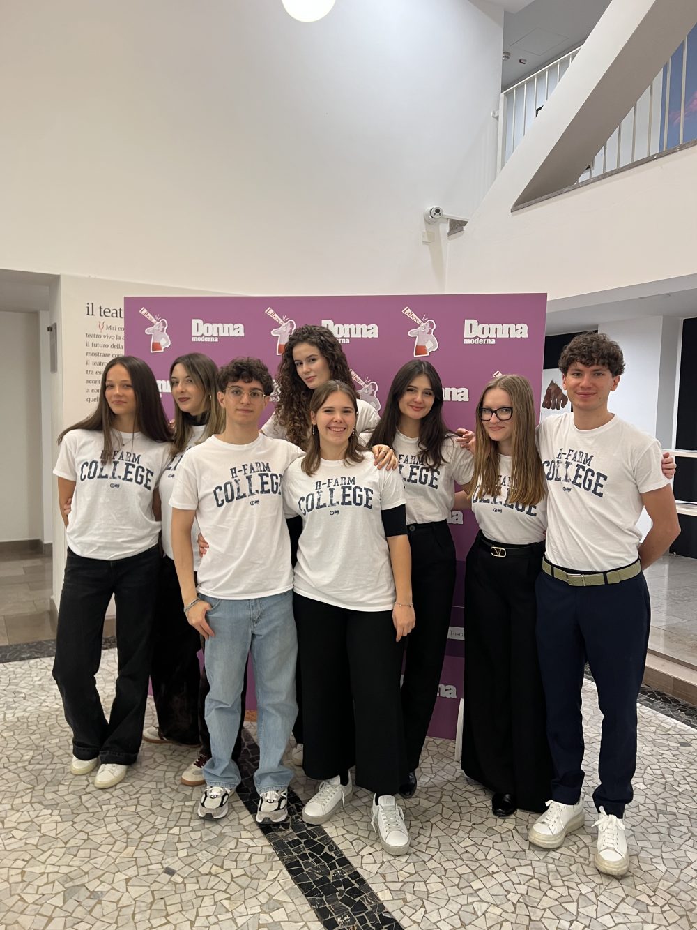 Gli studenti di H-FARM College alla conferenza stampa di Libere e Uguali con il progetto “Diary Ally”